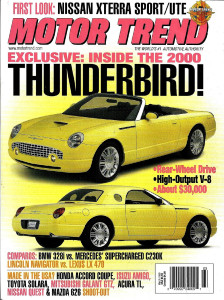 MOTOR TREND 1999 MAR - MUSTANGS DUEL, THUNDERBIRD